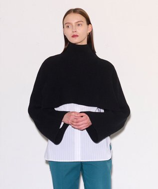 JOSEPH ポプリンシャツ×ニットスカーフ