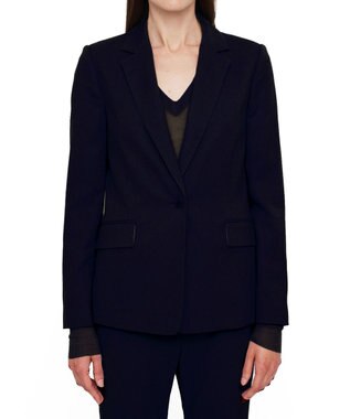 JOSEPH テーラリングクレープ　シングルブレストジャケット Black