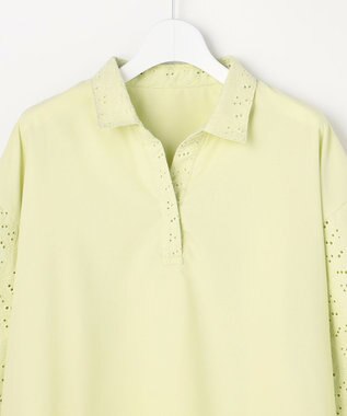 ANY SIS レースパフスリーブ シャツ ライム