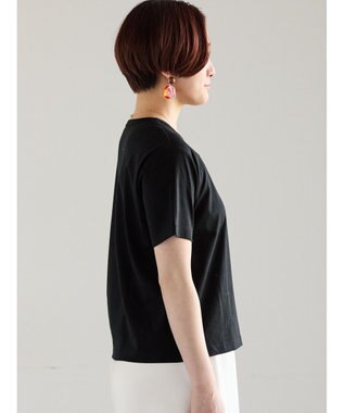 Te chichi ミニマルネックTシャツ ブラック