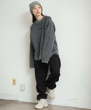 WEGO 【ユニセックス着用ITEM/ウエストゴム】スウェットパンツ ブラック