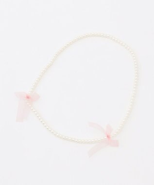 ANY KIDS ネックレス付き ネコTシャツ エクリュ