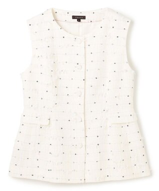 TOCCA 【八木アリサさん着用】【消臭】FLOWER HIDE AND SEEK ジレ アイボリー系