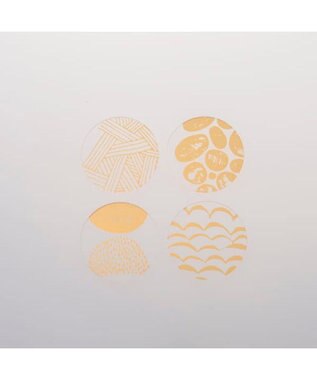 PRESENTERS ROOM toumei / 箔coaster 木箱入り4枚セット ろ -