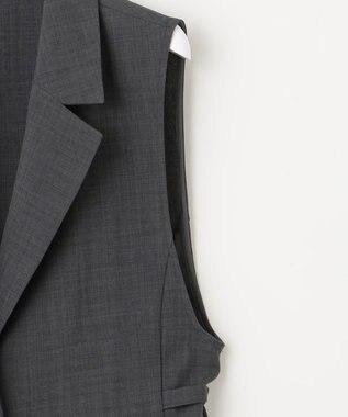 ANY SIS 【セットアップ可】ドライタッチクール ジレ チャコールグレー