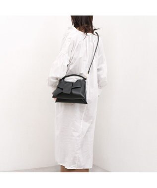 UNBILLION カシュカシュ cachecache / ビッグリボンスワローマチ2wayショルダー ブラック