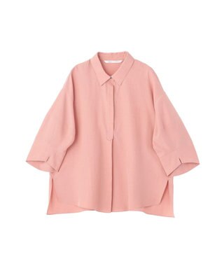YECCA VECCA バルーン袖スキッパーシャツ Pink