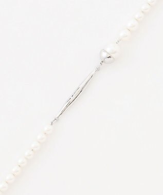 J.PRESS LADIES 【2way】small パール ネックレス シルバー系