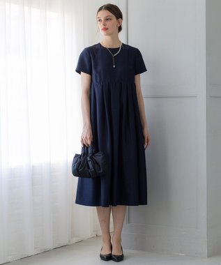 23区 L 【APPLAUDIR】トリアセシャンタン ドレス ネイビー