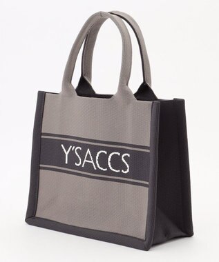 Y'SACCS ウォッシャブルニットトート mini グレー