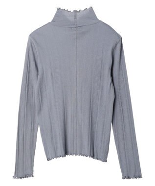 earth music&ecology コットンシアータートルネックプルオーバー Sax