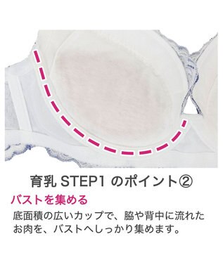 BRADELIS New York 【BRADELIS New York / 育乳補整ブラ・STEP1 集める】ジャスミンステップ1ブラ25S1 ブラデリス 補正 ブラジャー ホワイト