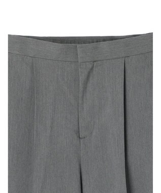 Green Parks きれいシルエットパンツII（ワイドストレート） Gray Mixture