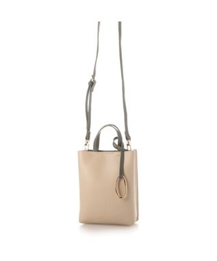 UNBILLION カシュカシュ cachecache / テクスチャーミックスミニショルダー ベージュミックス