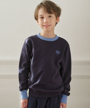 J.PRESS KIDS 【100-130cm】Jバックロゴ エンブロイダリー トレーナー ネイビー系