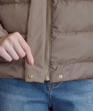 Tiaclasse リバーシブルダウンジャケット モカ