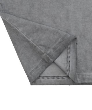 WEGO 【ユニセックス着用ITEM/MLサイズ展開】コールドダイダメージアップリケT（LS） グレー