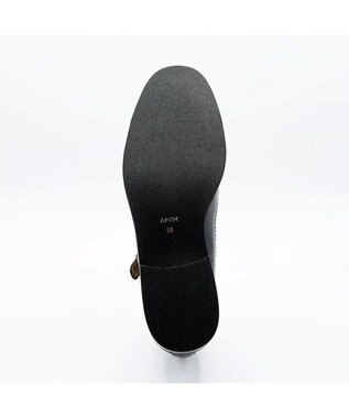 APOM 本革メリージェーンブローグシューズ 30 ブラック