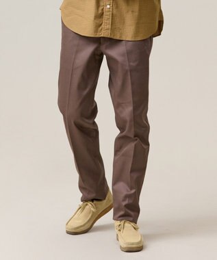 洗練されたシルエットと機能美【ストレッチ】トリコチン ステムテーパードパンツ