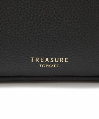 TOPKAPI 【TREASURE TOPKAPI】シュリンクレザー スクエア 2way ショルダー バッグ ブラック
