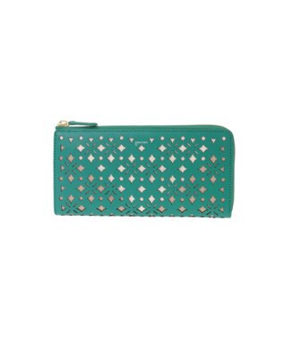 genten クアドリフォリオ 長財布 エメラルド