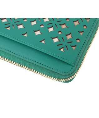 genten クアドリフォリオ 長財布 エメラルド