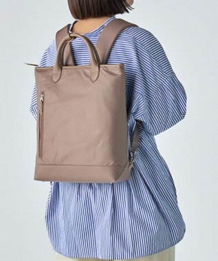Atelier nuu RAIZON トートリュックエアリー ピンクベージュ