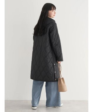 earth music&ecology ２ｗａｙキルティングコート Black