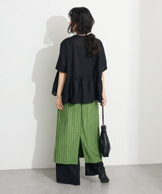 CRAFT STANDARD BOUTIQUE カットジャガードスカート Green