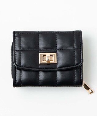 WEGO パイピングキルティングウォレット ブラック