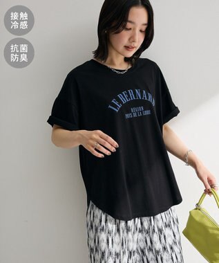 Green Parks 裾ラウンド機能ロゴTシャツ