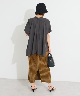 CRAFT STANDARD BOUTIQUE カットジャガードスカート Brown