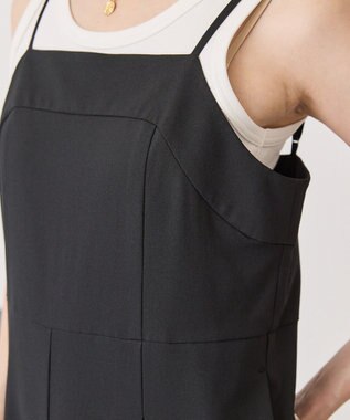 AMERICAN HOLIC 【2点セット】ロングレースジレ+サロペット Black