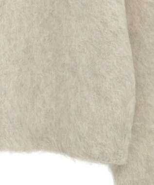 Green Parks 前後２ｗａｙキーネックシャギーニット Beige