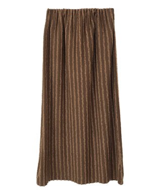 CRAFT STANDARD BOUTIQUE カットジャガードスカート Brown