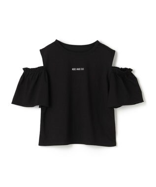 UNFILO 【110-150cm】アソート デザインTシャツ ブラック[オープンショルダー]