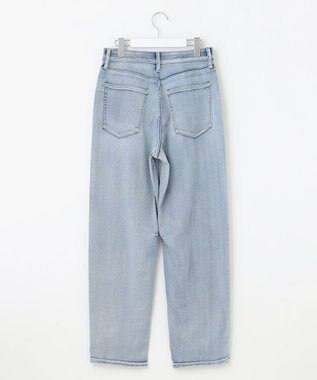 自由区 L 【19号サイズまで展開】ウスカルデニムダーツカーブ パンツ ライトインディゴ