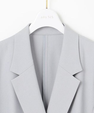 ANY SIS S 【UVカット・接触冷感・吸水速乾】スマートビューティストレッチ  ダブルブレストジャケット ブルーグレー