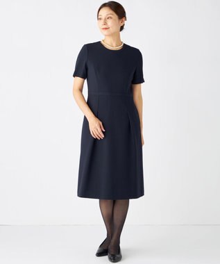 自由区 FORMAL 【お受験/セレモニーに】濃紺洗える/ストレッチワンピース+ジャケット ネイビー系