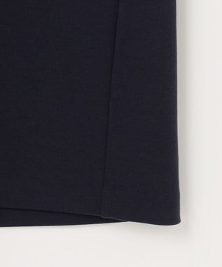 自由区 L 【WEB限定・洗える】マットストレッチダンボールフーディー ワンピース ネイビー