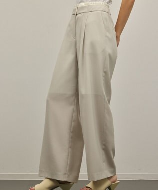 GRACE CONTINENTAL レイヤードイージーパンツ ベージュ