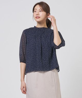 J.PRESS LADIES S シアードットプリント カットソー