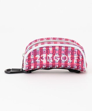 23区GOLF 【UNISEX】オリジナルギンガムチェック ボールポーチ ピンク系3