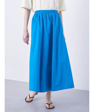 Green Parks Ｉ　切替ギャザーロングスカート Blue