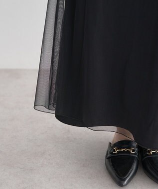 earth music&ecology SET2点チュール＆キャミワンピース Black