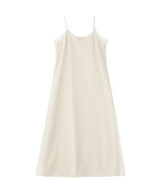 earth music&ecology SET2点チュール＆キャミワンピース Ecru
