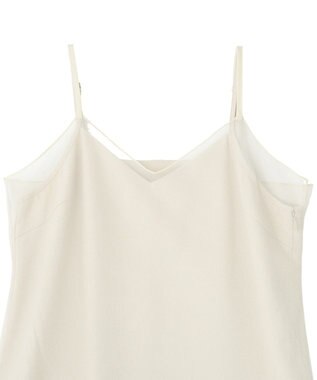 earth music&ecology SET2点チュール＆キャミワンピース Ecru