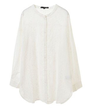 Green Parks ・ＳＵＧＡＲ　ＳＰＯＯＮ　刺繍レースシャツチュニック Off White