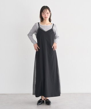 earth music&ecology SET2点チュール＆キャミワンピース