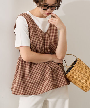 AMERICAN HOLIC 【前後2way】アソートペプラムベスト Check